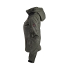 Coated and Hooded Softshell Jacket