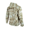 Batik Desenli Kapüşonlu Softshell Ceket