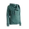 Çapraz Tam Fermuarlı Kapüşonlu Sweatshirt