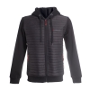 Kapitone Kaplamalı Tam Fermuarlı Kapüşonlu Erkek Sweatshirt