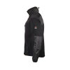 Coated and Hidden Hooded Fleece Jacket