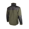 Coated and Hidden Hooded Fleece Jacket