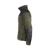 Coated and Hidden Hooded Fleece Jacket